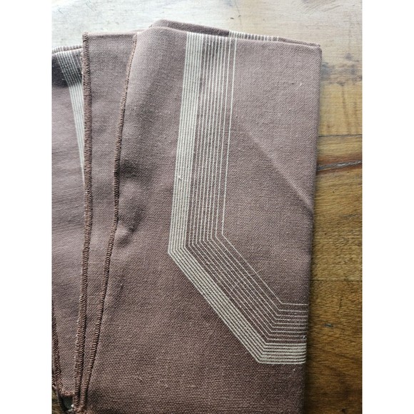 Vintage Brown Cacharel Napkin Set Of 4 - Picture 4 of 7